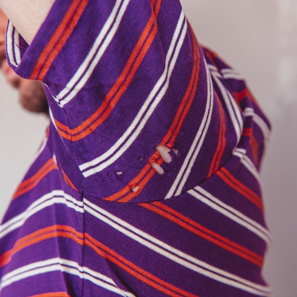 Vintage 90’s Men’s Striped Slim Fit Tee M - Picture 6 of 6